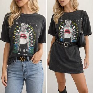 Rock Band Graphic Tee - Pink